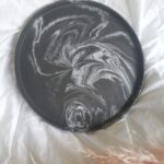 Amore Creative Collections - Acrylic Eco Friendly Resin Jesmonite Homeware South Africa Handmade Handcrafted Pieces - Black White Marble Extra Large Display Tray Side