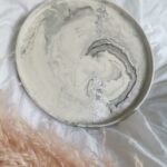 Amore Creative Collections - Acrylic Eco Friendly Resin Jesmonite Homeware South Africa Handmade Handcrafted Pieces - White Black Silver Leaf Marble Extra Large Display Tray