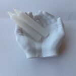praying prayer hands with tealight holder - eco resin jesmonite - amore creative collections