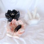 praying prayer hands with tealight holder - eco resin jesmonite - amore creative collections