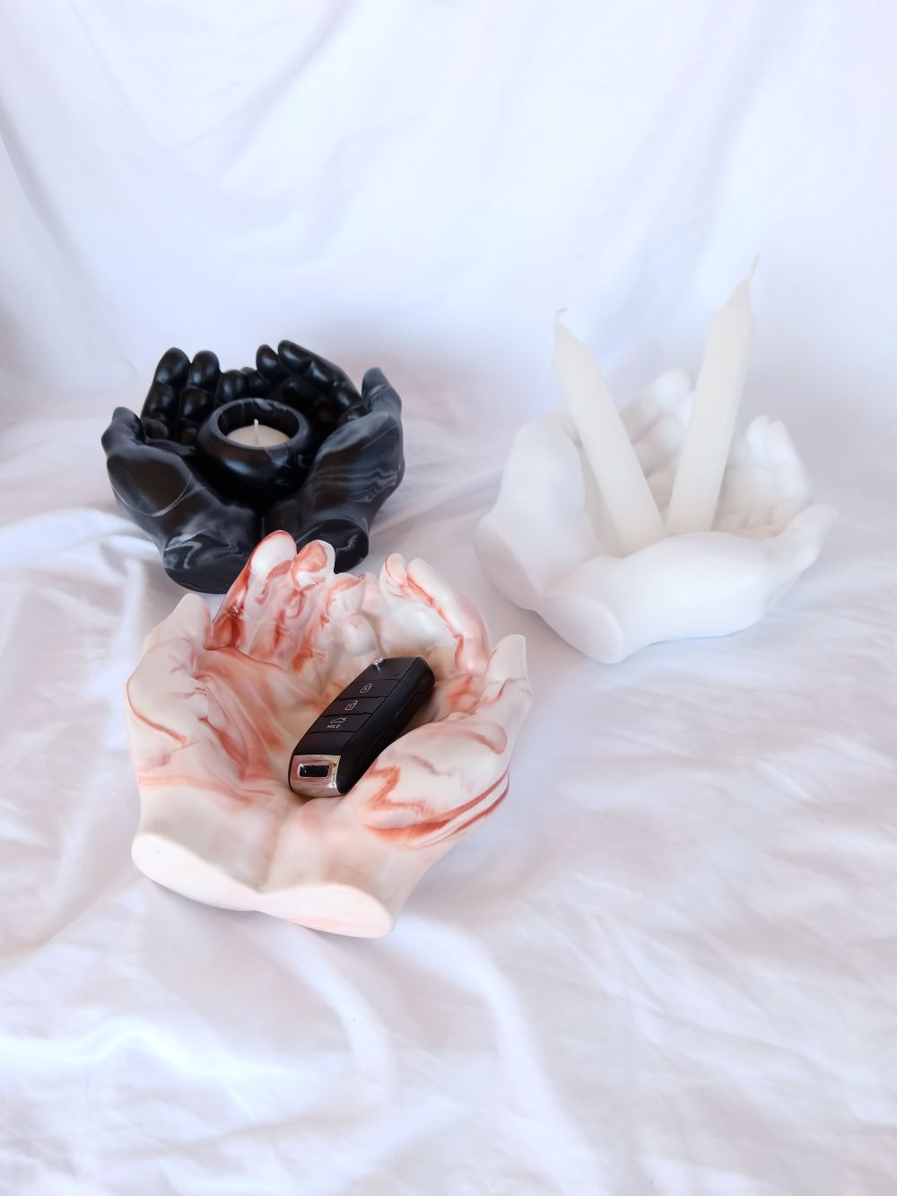 Amore Creative Collections - Jesmonite Home Decor Unique Gifts South Africa Shop Online Store (38) praying prayer hands with tealight holder - eco resin jesmonite - amore creative collections