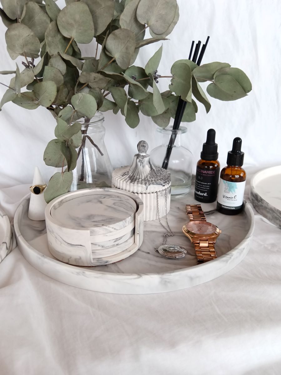 Arch Earrings Handmade Lightweight Non Toxic South Africa Online Shop - Amore Creative Collections (35) Extra Large Styling Dispaly Traty for Front Entreance Reception DIning room Serum skincare trays - 30cm - South Africa Online Shop - Amore Creative Collections