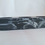 Amore Creative Collections - Acrylic Eco Friendly Resin Jesmonite Homeware South Africa Handmade Handcrafted Pieces - Black and White Marble 3 Piece Tealight Holder Side