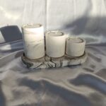 Tealight Candle Holder Gift Set With Trinket Tray Marble - Amore Creative Collections www.amoresa.co.za