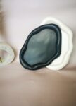 Amore Creative Collections - Acrylic Eco Friendly Resin Jesmonite Handmade Homeware Home Decor South Africa Geometric Irregular Shape Display Trays Shell Black White Pearlescent (4)