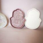 Hamsa Hand Trinket Tray - Iridescent Shimmer - Amore Creative Collections