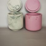 Amore Creative Collections - Acrylic Eco Friendly Resin Jesmonite Handmade Homeware Home Decor South Africa Pots Jewellery Storage Containers Trinket Dishes Trinket Dish Marble Candle Pots (2)