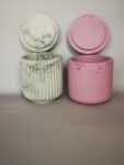 Amore Creative Collections - Acrylic Eco Friendly Resin Jesmonite Handmade Homeware Home Decor South Africa Pots Jewellery Storage Containers Trinket Dishes Trinket Dish Marble Candle Pots (2)