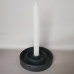 Amore Creative Collections - Acrylic Eco Friendly Resin Jesmonite Handmade Homeware Home Decor South Africa Black Silver Marble Candle Holder Tray 1