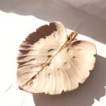 Amore Creative Collections Handmade Home Decor Jesmonite South Africa - Polymer clay, eco resin, jesmonite - maple leaf tray rose gold
