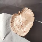 Amore Creative Collections Handmade Home Decor Jesmonite South Africa - Polymer clay, eco resin, jesmonite - maple leaf tray rose gold