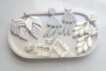 Amore Creative Collections Bridal Bride Earrings Wedding White Gold Iridescent Hypoallergenic Stainless Steel Fittings