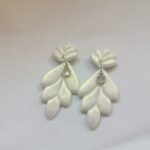 Amore Creative Collections Bridal Bride Earrings Wedding White Gold Iridescent Hypoallergenic Stainless Steel Fittings