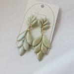 Amore Creative Collections Bridal Bride Earrings Wedding White Gold Iridescent Hypoallergenic Stainless Steel Fittings
