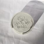 Cussing Coaster Set with Holder Amore Creative Collections