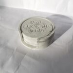 Cussing Coaster Set with Holder Amore Creative Collections