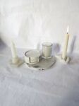 Grey and White Marble Coaster Set