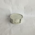 Grey and white marble coaster set of 4 with place holder - Amore Creative Collections