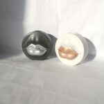 Amore Creative Collections - Home Decor Jesmonite South Africa Gift Sets Homeware Amore Creative Collections - Home Decor Jesmonite South Africa Gift Sets Homeware - Lips Candle Holder - Pouting Kissing Lip Candle tall pillar candle holders