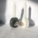 Amore Creative Collections - Home Decor Jesmonite South Africa Gift Sets Homeware Amore Creative Collections - Home Decor Jesmonite South Africa Gift Sets Homeware - Lips Candle Holder - Pouting Kissing Lip Candle tall pillar candle holders