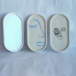 Amore Creative Collections - Minimalist Home Decor - Trinket Tray Holographic Abstract Pearlescent Face Line Art South Africa