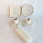 Hexagon Candle Holders Handmade Trinket Tray Puzzle Piece Desk Stationery Jesmonite South Africa - Amore Creative Collections