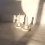 Hexagon Candle Holders Handmade Trinket Tray Puzzle Piece Desk Stationery Jesmonite South Africa - Amore Creative Collections