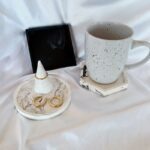 Marble Coaster Sets Black White Jewellery Trays Ring Holder - www.amoresa.co.za