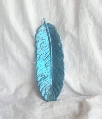Feather Trinket Tray - Mermaid Effect -Amore Creative Collections