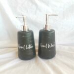 Hand Wash Hand Lotion Sets Jesmonite Bottle Bathroom Pumps - Amore Creative Collections Shop Online Home Decor