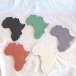 Map of Africa Coaster Sets - Amore Creative Collections Jesmonite South Africa Eco Friendly