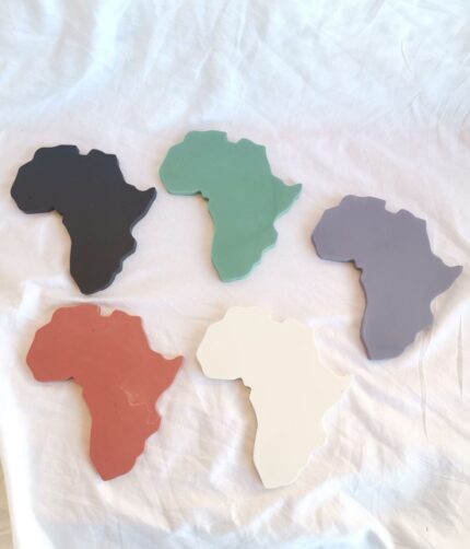 Map of Africa Coaster Sets - Amore Creative Collections Jesmonite South Africa Eco Friendly