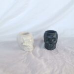 Skull Pen Pot Skull Face Make up Brush pot - Jesmonite Eco Resin South Africa Online - Amore