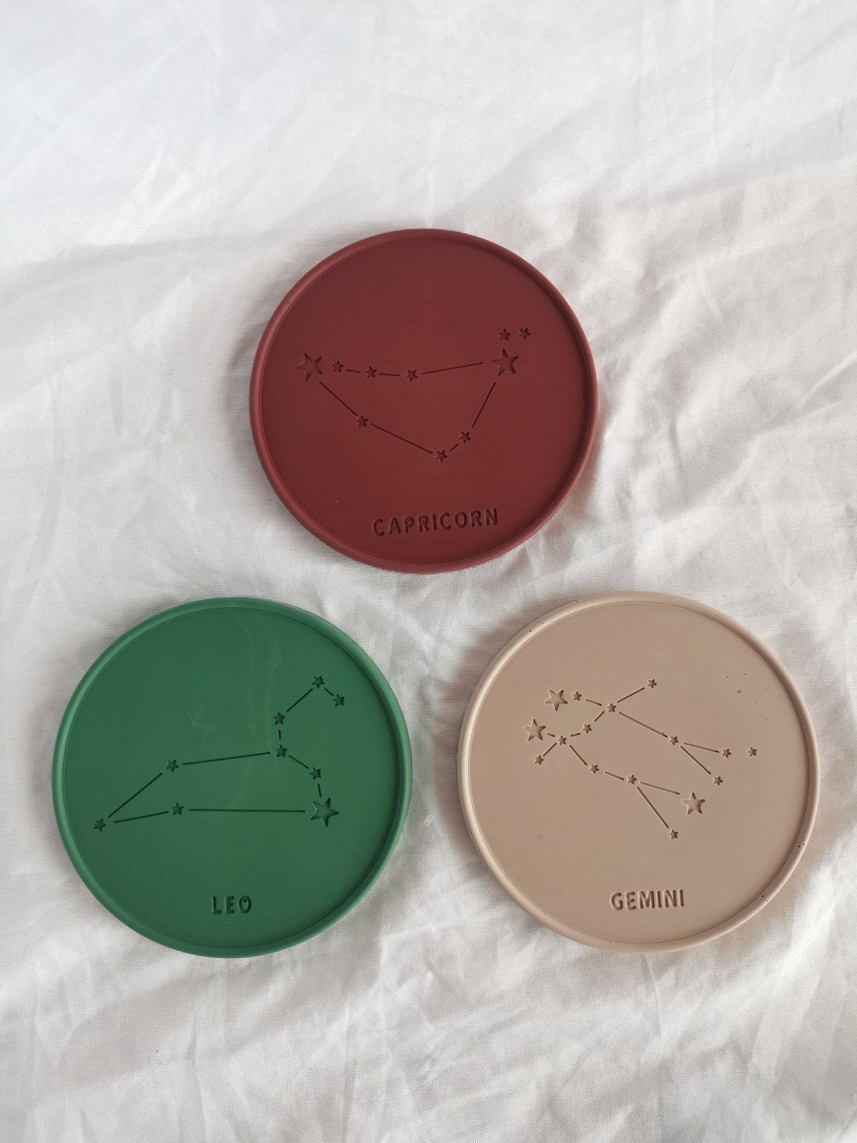 Star Sign Zodiac Coasters - Amore Creative Collections Eco Resin Jesmonite South Africa Star Sign Zodiac Coasters - Amore Creative Collections Eco Resin Jesmonite South Africa