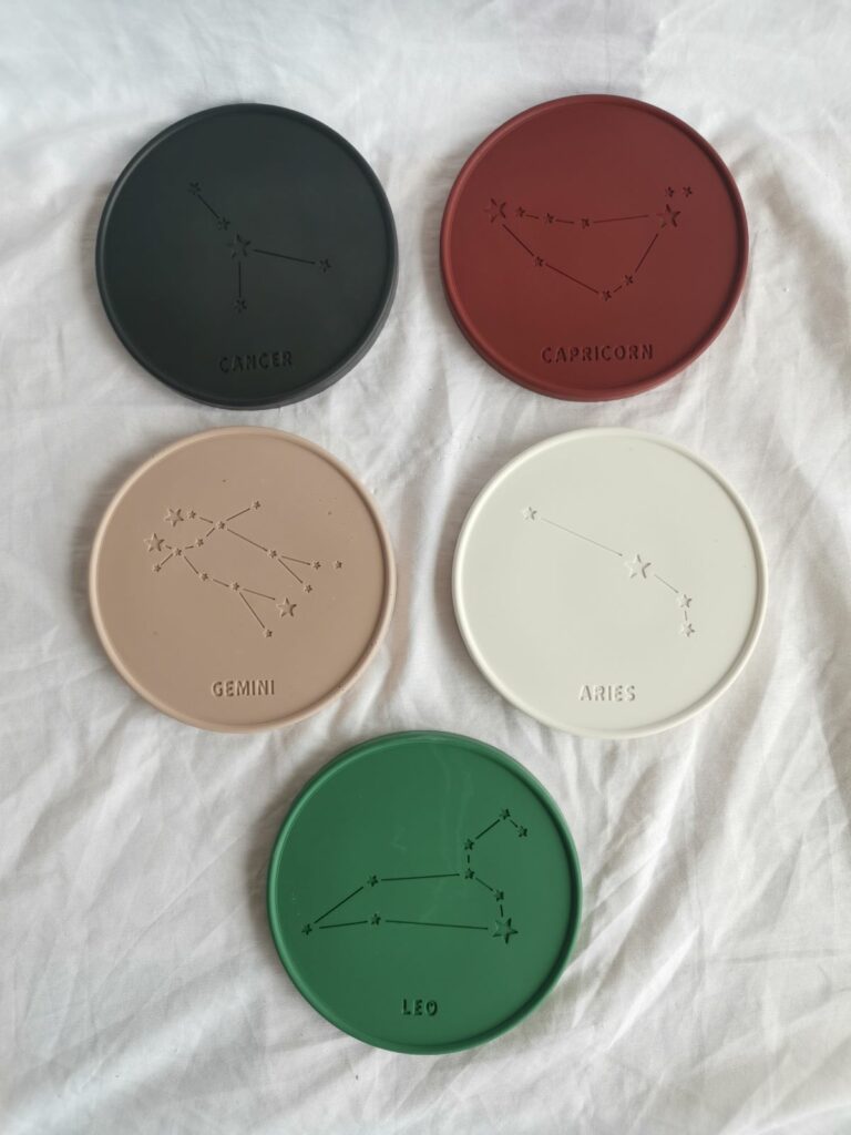 Zodiac Horoscope Birth Month Coasters - Jesmonite South Africa Amore Creative Collections