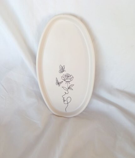line art tray - jewellery display organiser key tray