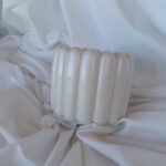 ribbed pot planter pot - jesmonite mother of pearl south africa amore creative collections