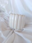 ribbed pot planter pot - jesmonite mother of pearl south africa amore creative collections