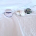Pebble Pots - Shimmer Galaxy Lavender Charcoal Grey White Amore Eco Resin Jewellery Storage pots
