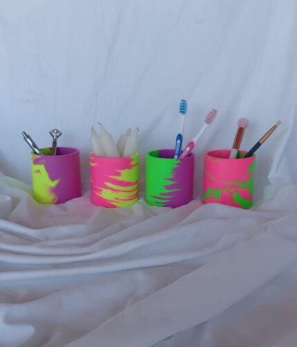 Neon Pot Abstract Face - Amore Creative Collections - Neon Boho Home Decor South Africa
