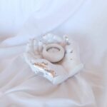 Pebble Pots - Shimmer Galaxy Lavender Charcoal Grey White Amore Eco Resin Jewellery Storage pots