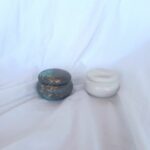 Pebble Pots - Shimmer Galaxy Lavender Charcoal Grey White Amore Eco Resin Jewellery Storage pots