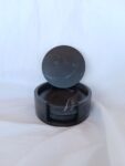 black marble coaster set - eco friendly resin jesmonite - online gift shop amore creative collections