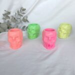 Skull Pots Neon Hot Pink Decor South Africa - Geometric Shape Skull home decor south africa www.amoresa.co.za