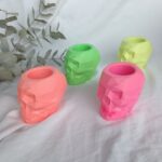 Skull Pots Neon Hot Pink Decor South Africa - Geometric Shape Skull home decor south africa www.amoresa.co.za