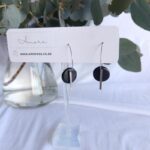 Minimalist Polymer Clay Earrings Stainless Steel Hoop Bar - Amore Creative Collections