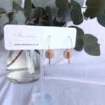 Minimalist Polymer Clay Earrings Stainless Steel Hoop Bar - Amore Creative Collections