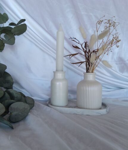Dried Flower Vases Candle Holder - Jesmonite South Africa Amore Creative Collections