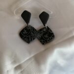 abstract face line art earrings - polymer clay amoresa south africa shop online