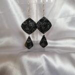 abstract face line art earrings - polymer clay amoresa south africa shop online